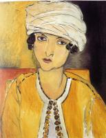 Matisse, Henri Emile Benoit - laurette with turban yellow jacket